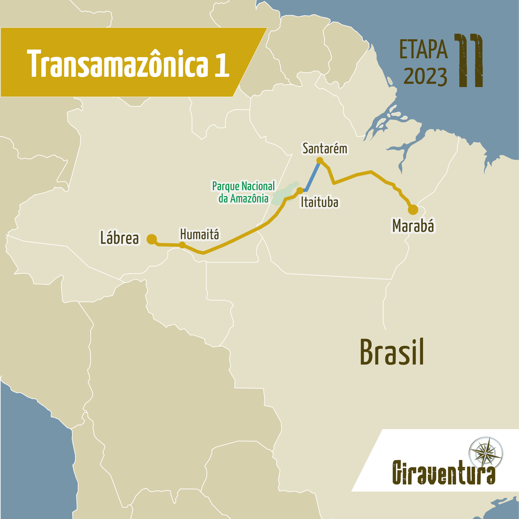 Mapa Transamazônica 2023